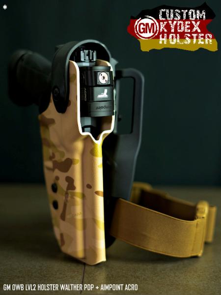 GM OWB LVL 2 GEN2 Waffenholster für Walther PDP